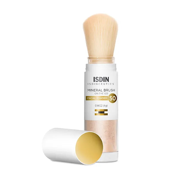 ISDIN Mineral Powder Brush | On-The-Go Facial Powder with SPF 50