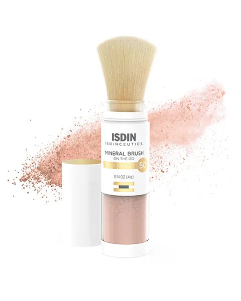 ISDIN Mineral Powder Brush | On-The-Go Facial Powder with SPF 50